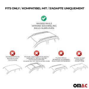 MINI Cooper Countryman Roof Racks - Omac - Solid-Alpha V1 - Gray - '17-'22
